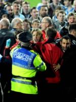 Alan Smith attacked on the pitch in Huddersfield
